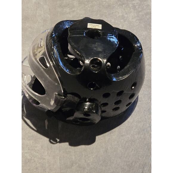 ATA Headgear Sparring Helmet w Face Shield Adult Large Macho Martial Arts Black - Picture 3 of 12